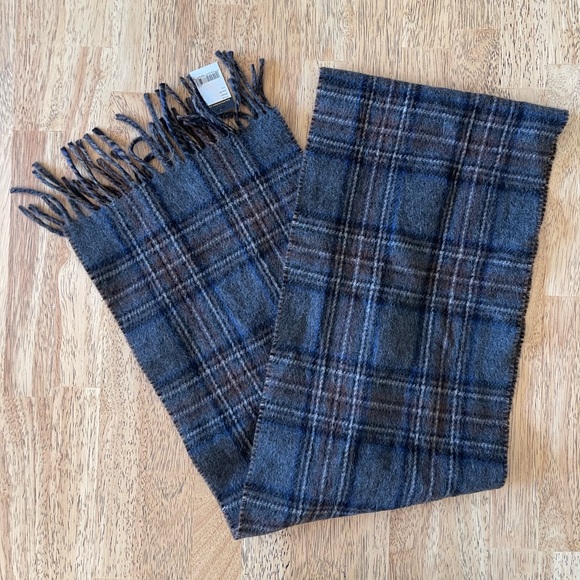 Polo Ralph Lauren Blue Wool Blend Scarf - Picture 5 of 6